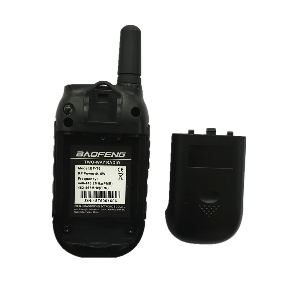 Мини иди и болтай Walkie Talkie Baofeng T6 FRS PMR приемо передающая радиоустановка BF для