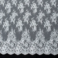 new arrival eyelash lace fabric 150cm 100nylon wedding diy accessories spandex nylon french bridal dress lace for craft lace