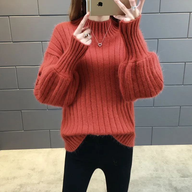 Women Sweater With Buttons Long Sleeve Striped Knitted Ladies Spring 2019 New Arrival Cotton Sweaters Female Luxury high quality | Женская