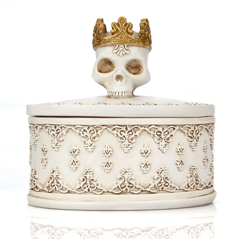 Органайзер для ювелирных изделий Crown Skull пыленепроницаемый полимерный контейнер