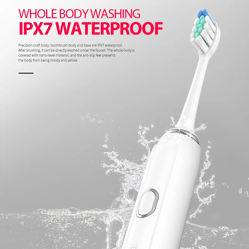Sonic Tooth Brush Electric Toothbrush Holder Rechargeable for Toothbrushes Waterproof Ultrasonic Automatic Toothbrush Case | Бытовая