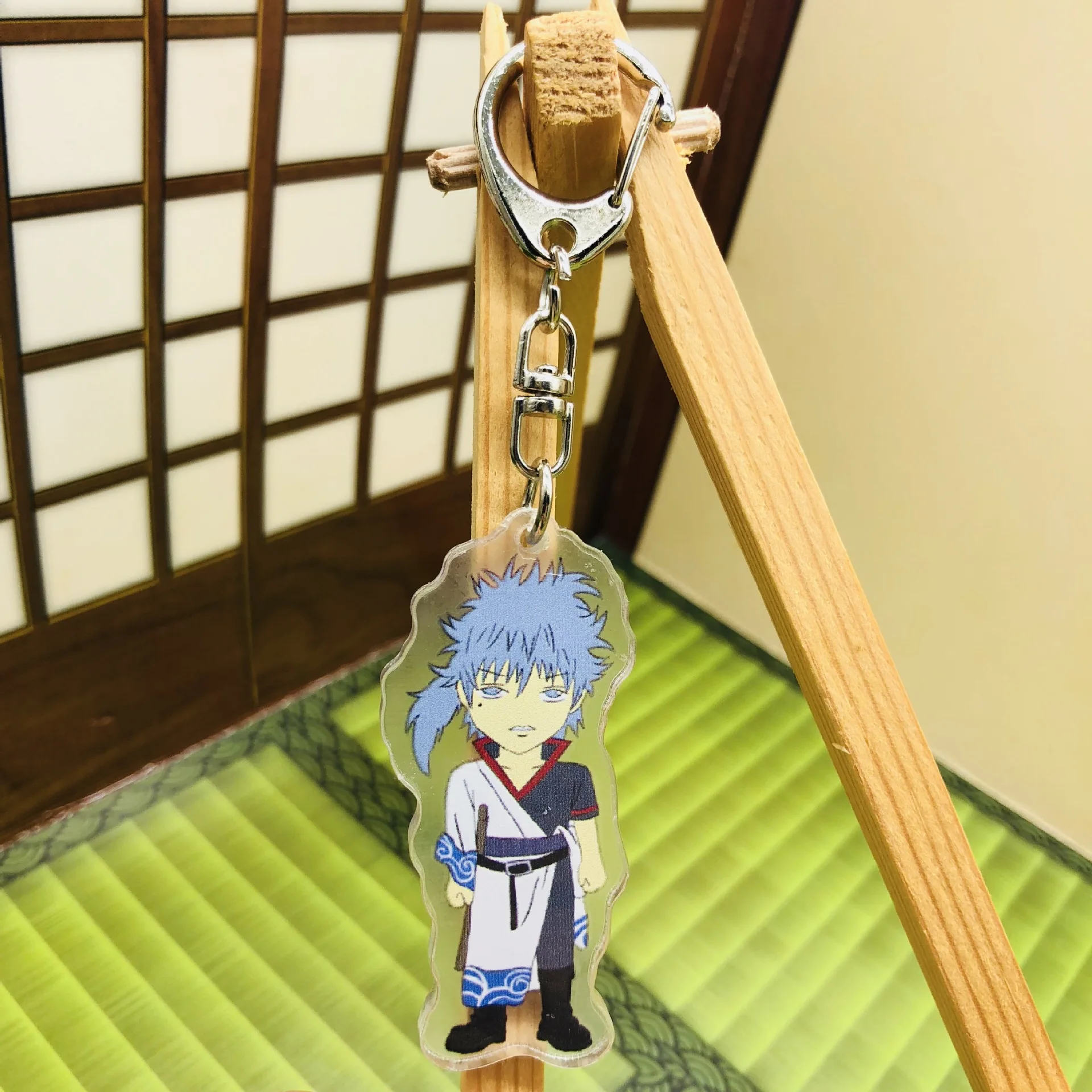 Экшн фигурки GINTAMA аниме акрил Саката гинтоки кацура модель брелок кулон игрушки