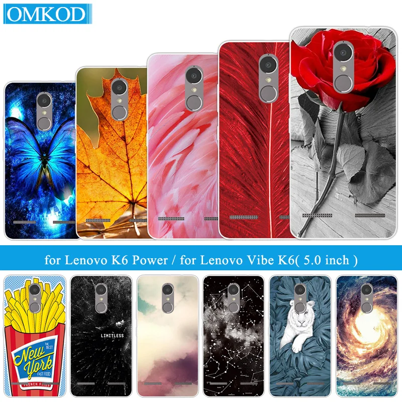 Силиконовый чехол для Lenovo K6 Power 5 0 дюймов Ультратонкий Мягкий ТПУ задней панели Vibe