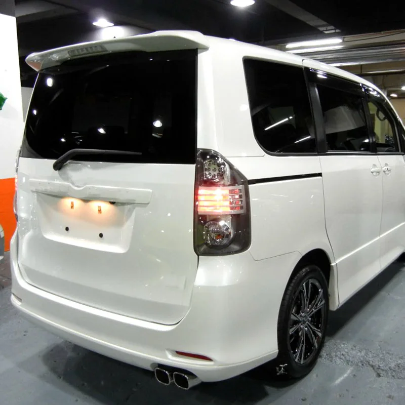 Для Toyota NOAH/VOXY спойлер 2007 2008 2009 2010 2011 2012 спойлер с светильник АБС-пластик Материал спойлер для noah/voxy