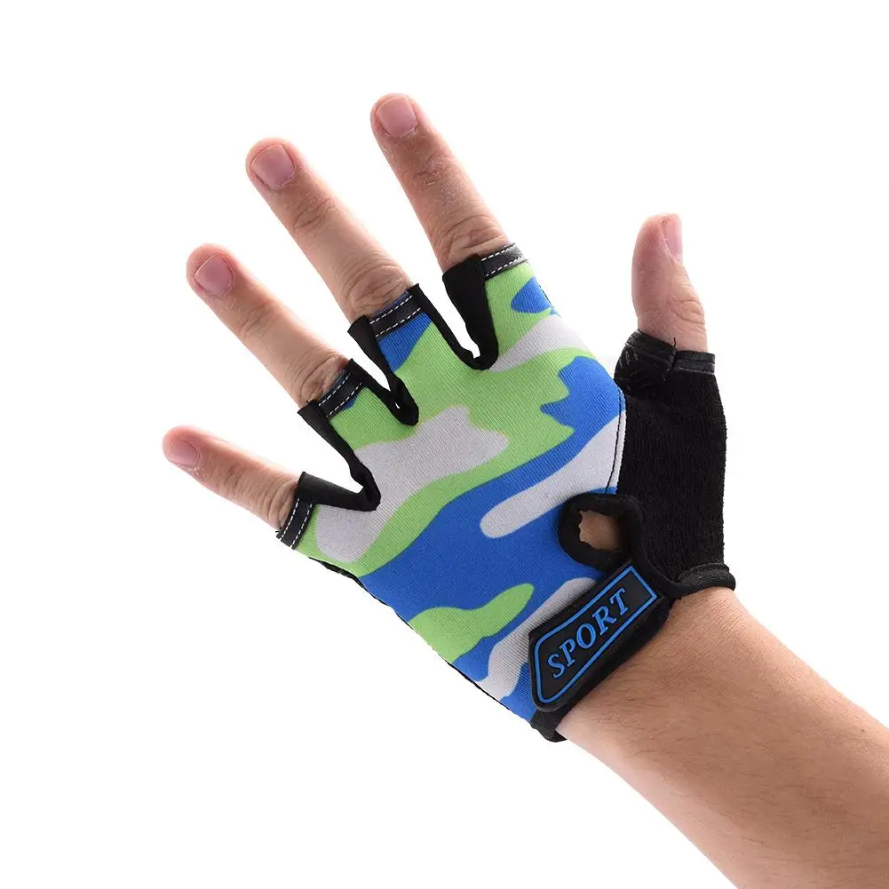 Детские перчатки детские с открытыми пальцами для езды на велосипеде бега
