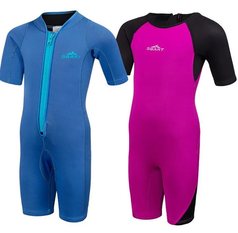 SBART 2 мм неопреновые новые детские гидрокостюмы для мальчиков и девочек один