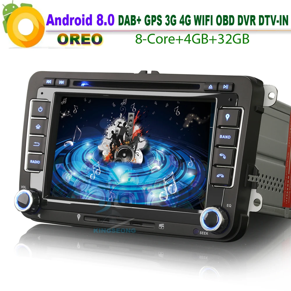 Автомагнитола 7 дюймов Android 8 0 DAB + спутниковый навигатор CD стерео Wi-Fi 3G RDS BT DVD радио