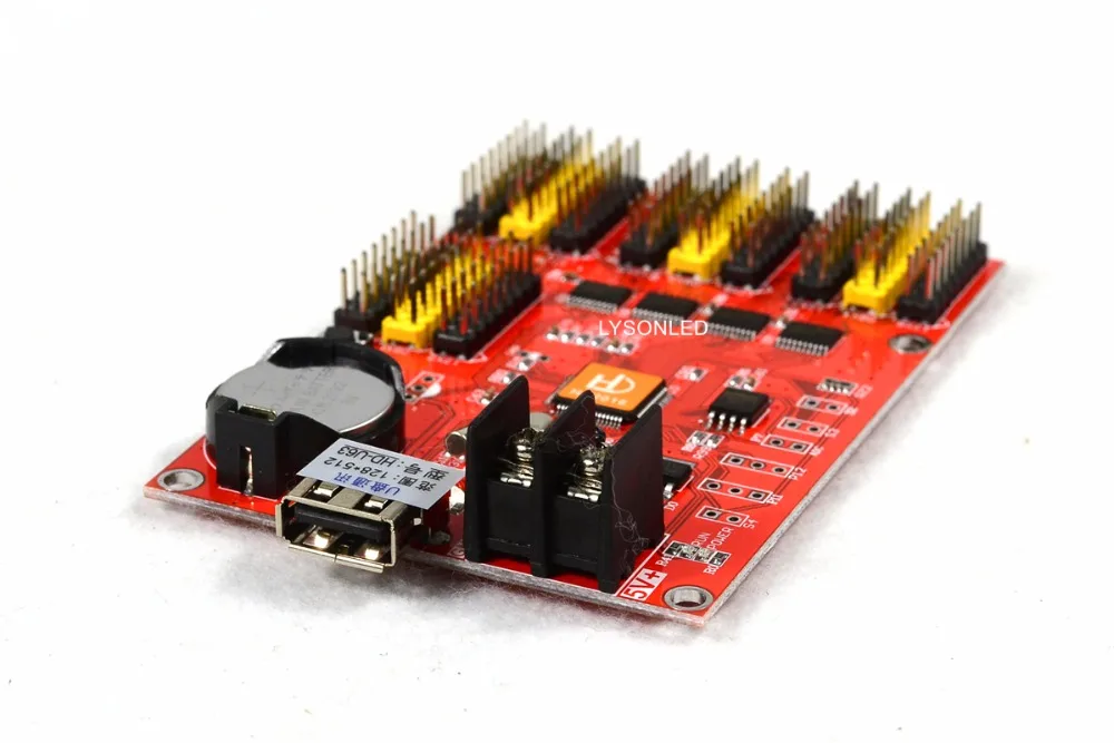 HD U63 Usb disk Port Huidu P10 Led дисплей управления картой макс. 512x128 пикселей Одноцветный