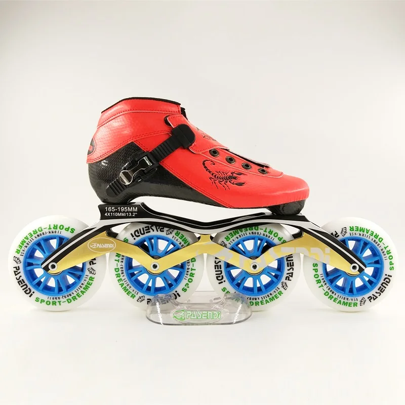 PASENDI Race inline ботинки скорость Профессиональные коньки женские Patines мужчин