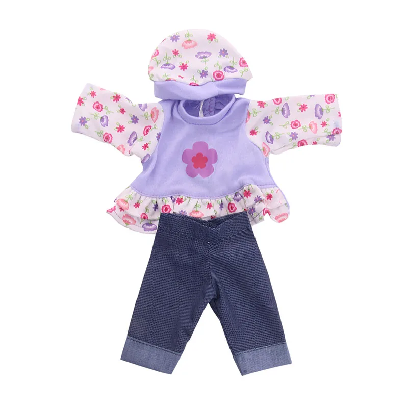 LuckDoll милый цветочный костюм + шляпа для 14 5 дюймов Wellie аксессуары куклы|Куклы| |