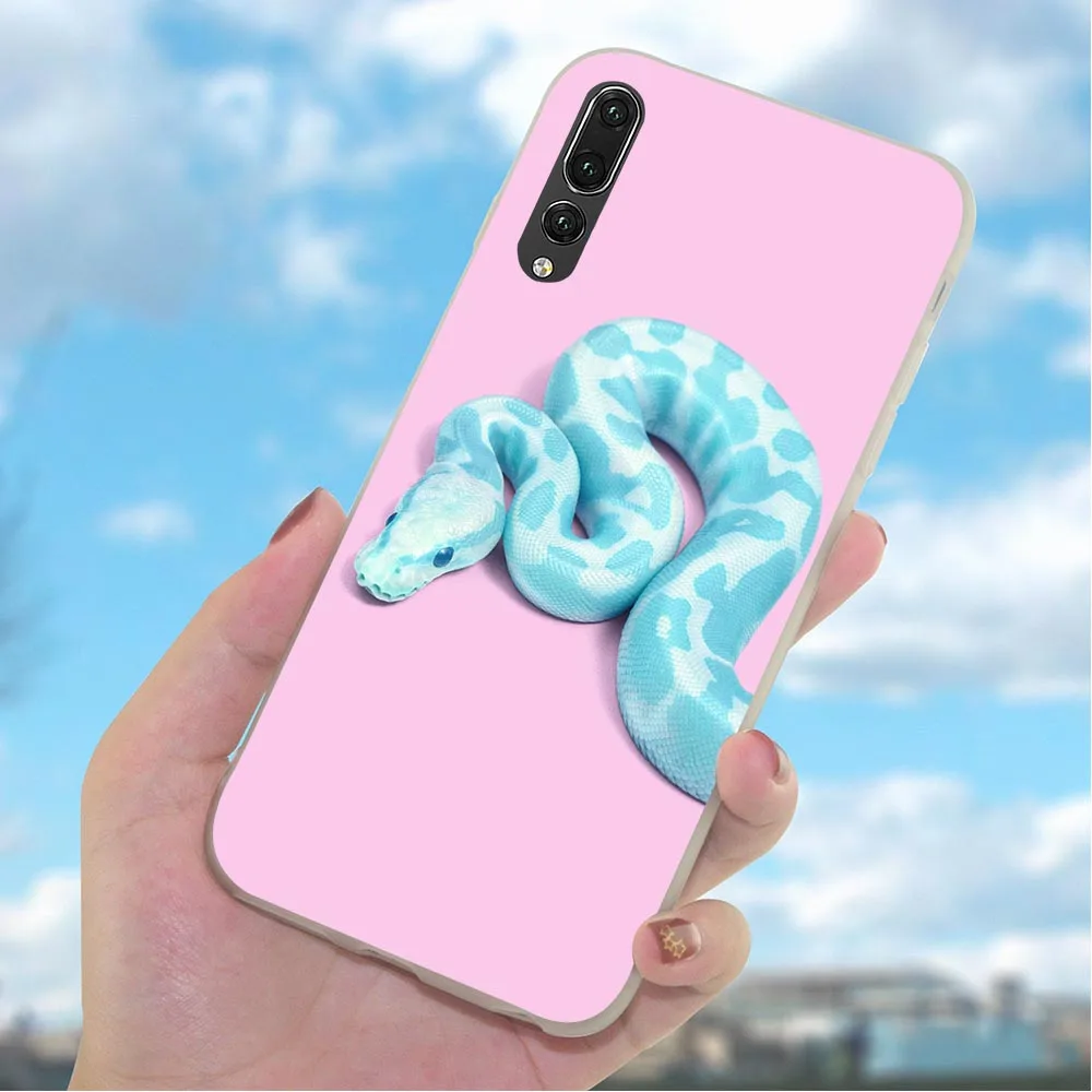 Мягкие чехлы из ТПУ чехол для телефона Huawei Mate 20 Pro 10 P8 P20 P10 P9 Lite Mini P Smart Skull snake |