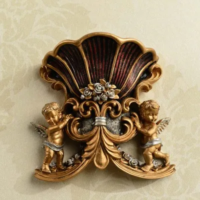 Антикварная каучуковая настенная подвесная ваза с ангелом креативный фон для