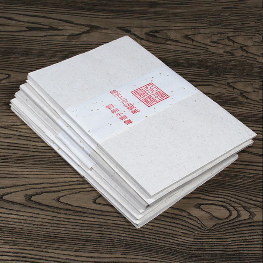 50 sheet/pack Hand-made Rice Paper for Painting Calligraphy Chinese Yun long Paper Xuan Paper Painting Supplies Stationary