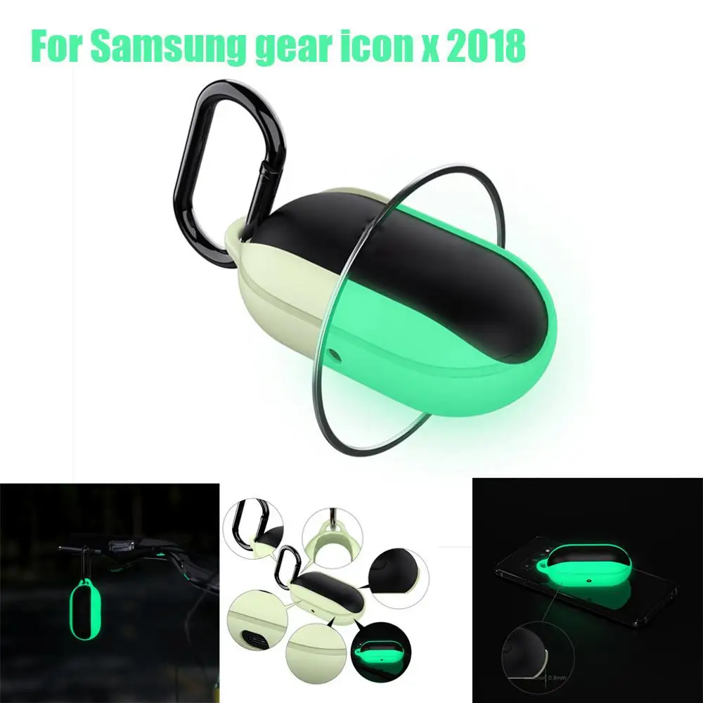 Для Samsung Gear Icon X 2018 ночной яркий силиконовый защитный чехол кожаный беспроводная