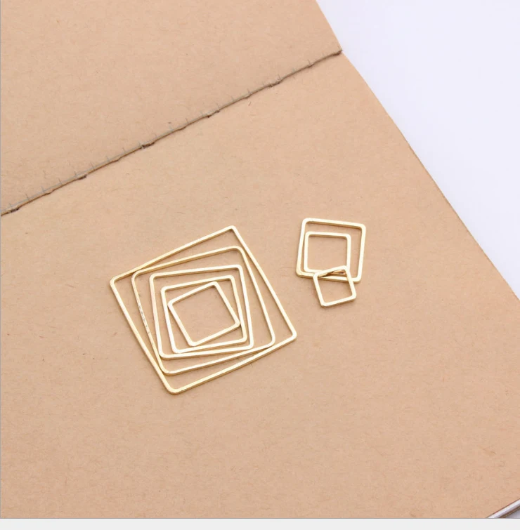 Wholesale 50pcs/lot 8mm/10mm/12mm/14mm/16mm/20mm/25mm/30mm Charm copper karat gold Pendant Earrings DIY Jewelry Accessories | Украшения и
