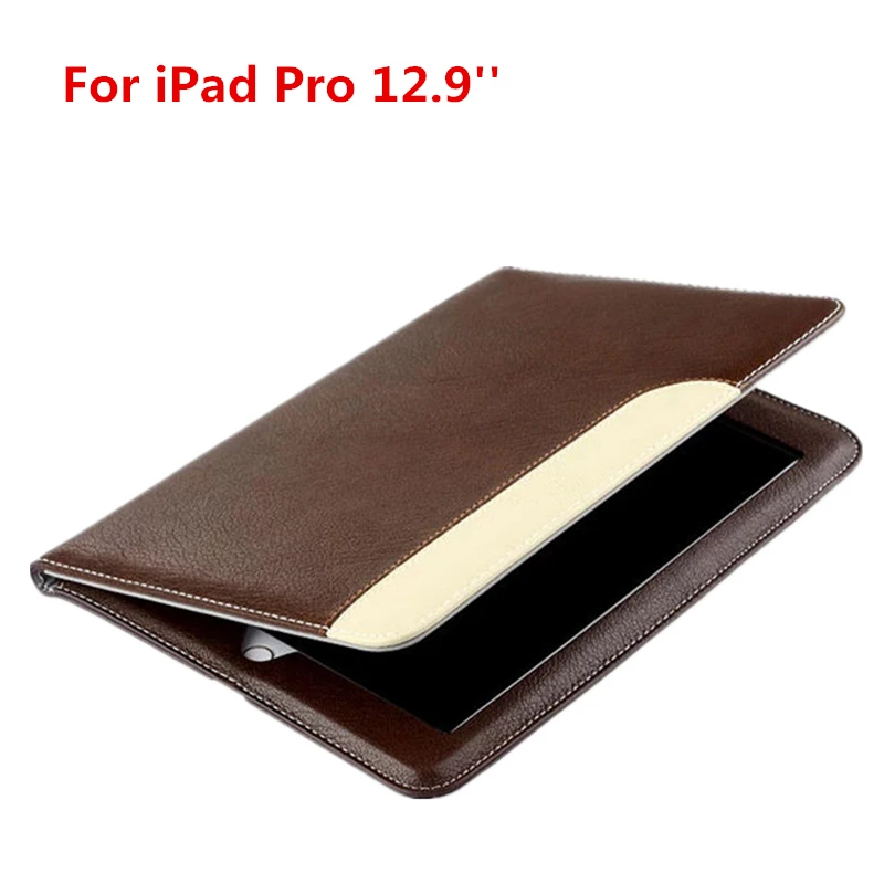 Dir-Maos для iPad Pro 12,9 ''чехол версия кожаный смарт-чехол ультра тонкий кожаный Стенд ручной держатель мягкий ручной ремень