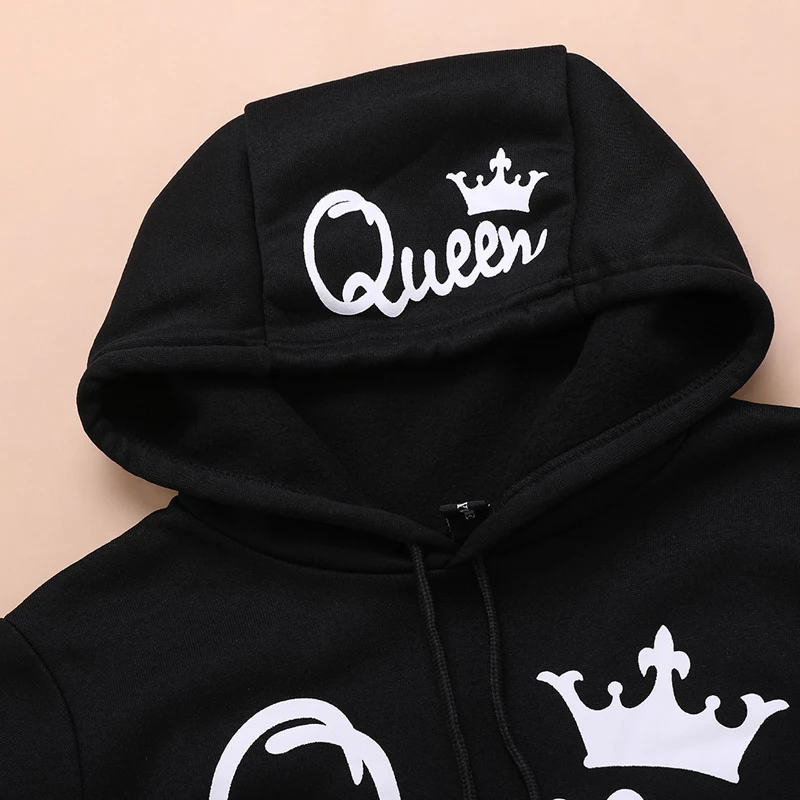 Женская толстовка с капюшоном King Queen Повседневный свитер принтом новый