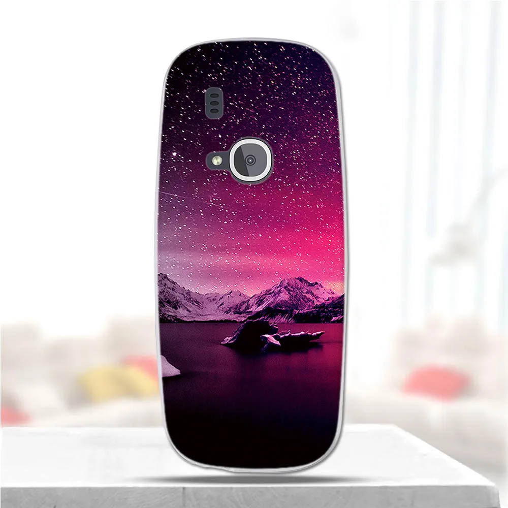Для Nokia 3310 2017 чехол мягкий TPU Fundas для Кремниевая краска с цветным рисунком