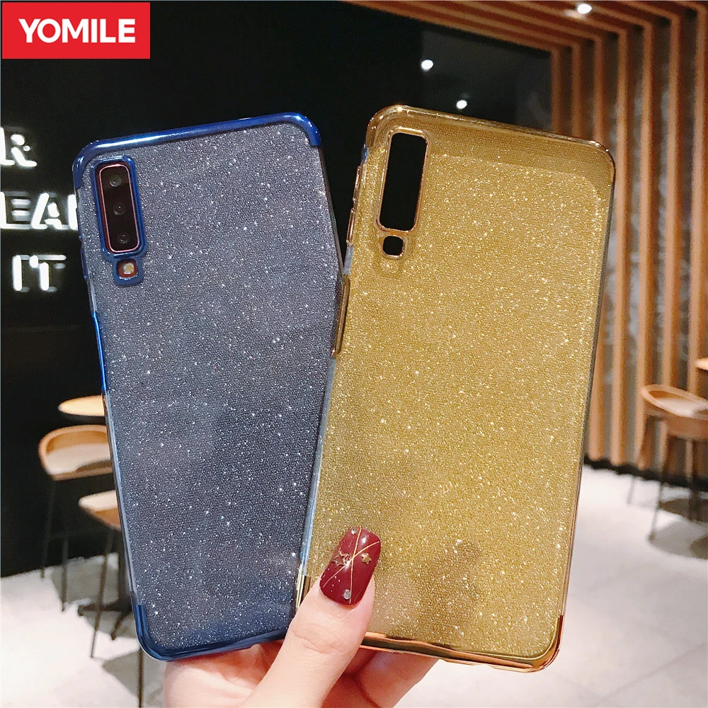 Блестящий силиконовый чехол для Samsung Galaxy M10 M20 M30 A40S A10 A20 A70 A50 A80 A90 A60 A20E A40 2019 Note 8 9 с