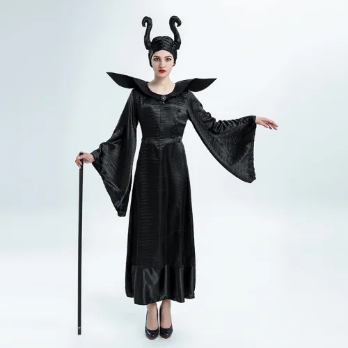 Новый костюм малефисенты для взрослых женщин Хэллоуин ведьмы косплей сказка