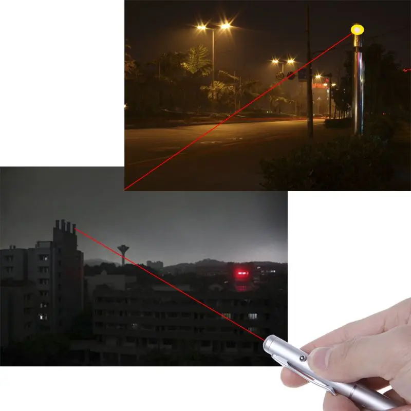 Laser Pointer Infrared Pen Presenter Powerful Color Red Visible Beam White Light |