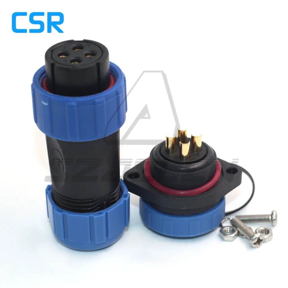 SP21 4-контактный водонепроницаемый IP68cable автомобильный соединитель автомобильная