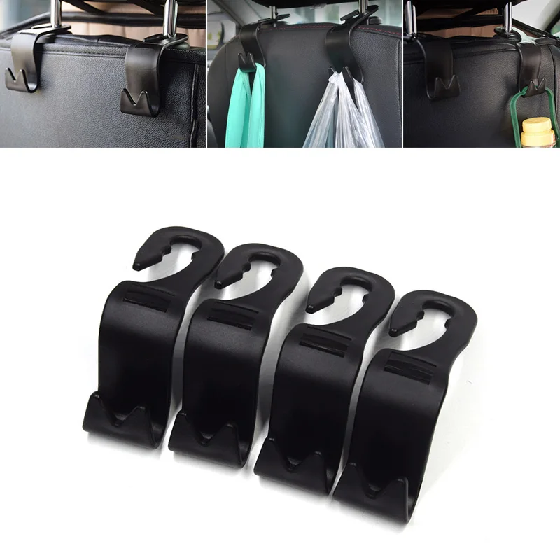 

4X Black Car Seat Hook Clips For Ford Focus 2 3 1 Fiesta Mondeo 4 Ranger Fusion Mustang Kuga Transit Ecosport Ka Explorer S-max