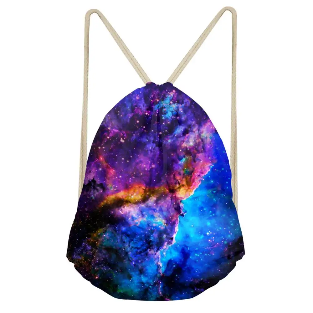 C0164Z3 FORUDESIGNS Galaxy звезда печати сумка для хранения на шнурке школьный рюкзак из полиэстра женские новые мужские дорожная сумка для отдыха Mochila Feminina - Цвет: C0164Z3