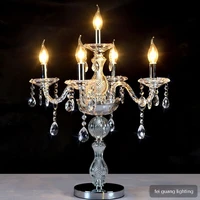 candle crystal table lamp european living room bedroom lamp table lamp crystal table lamp luxury living room study bedside lamp
