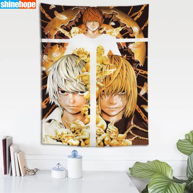 Гобелен Death Note с мандалой настенная подвесная стена искусственный Декор для дома