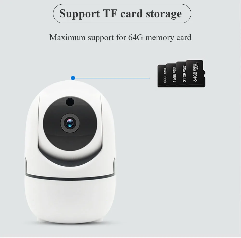 720 P/1080 P беспроводной Wi-Fi Sucurity IP мини-камера Wi-Fi сетевое наблюдение Smart IRCUT ночное видение автоматическое отслеживание Облачное хранилище
