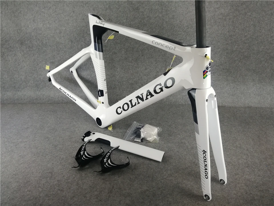 Colnago карбоновая дорожная рама белая концепция велосипедная рама карбоновая дорожная рама для гоночного велосипеда
