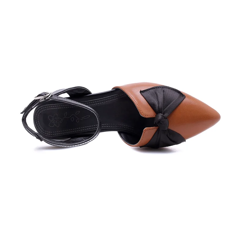 2019 новые летние женские шлепанцы на высоком каблуке с острым носком и большим