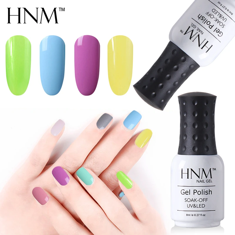 HNM 8 пилка для ногтей Гибридный лак светлый цвет телесный розовый серия