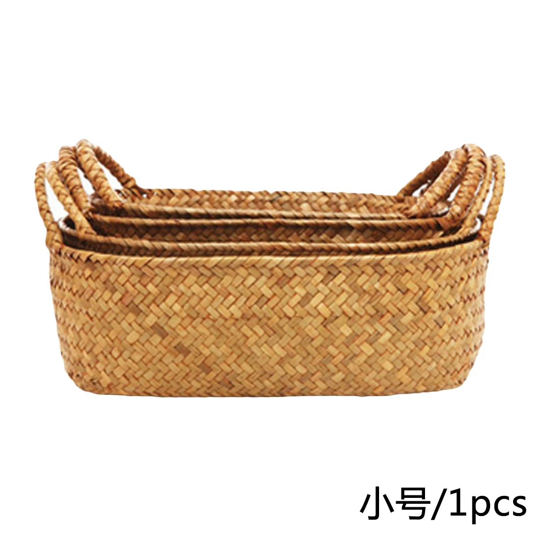05 24x14x10cm Складная корзинка ручной работы складной Плетеный ротанга Seagrass живот соломы сад плетеная корзина-горшок для цветов корзина для белья - Цвет: 05 24x14x10cm