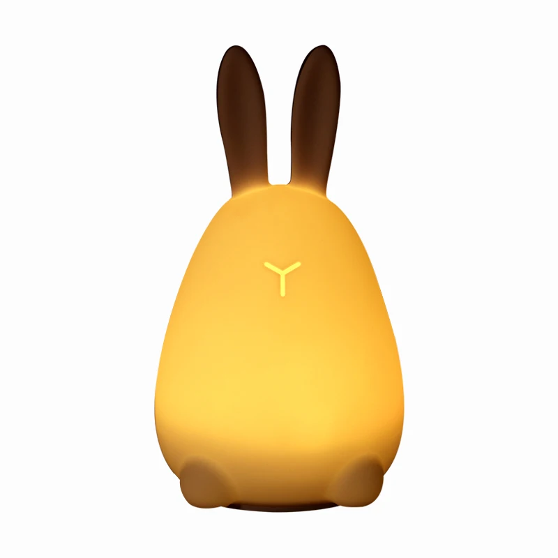 Cute LED Night Lamp Silicone Cartoon Multicolor Light Touch Sensor Baby Nursery Kids Birthday Gift Bedroom Decoration | Освещение