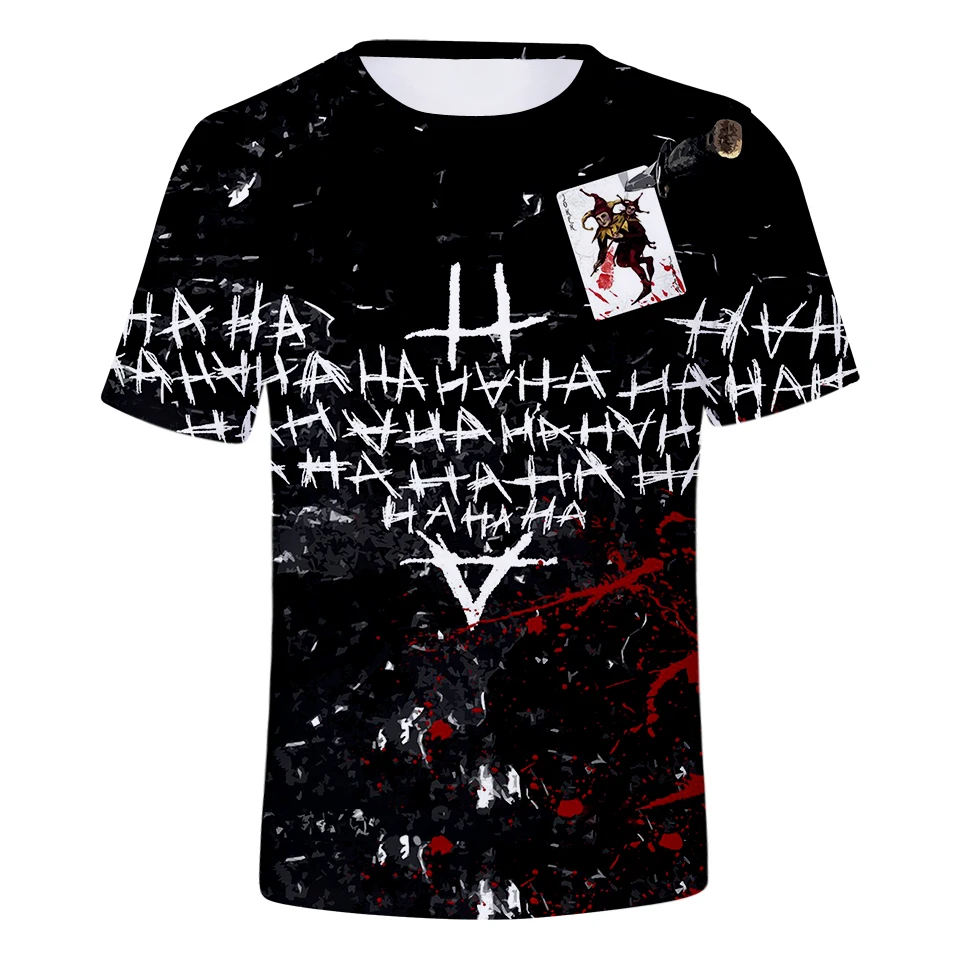 Summer Fashion New 3D Joker T-shirt Man/Women Short Sleeve Cool Style Harajuku Arrival Clothes | Женская одежда
