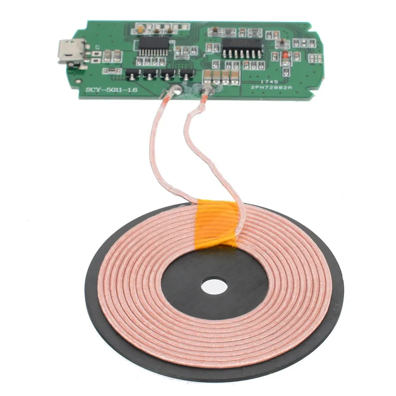 Mew Qi DIY модуль беспроводного зарядного устройства передатчик PCBA печатная плата с DIY катушка зарядки 5 Вт Qi стандарт беспроводной зарядки