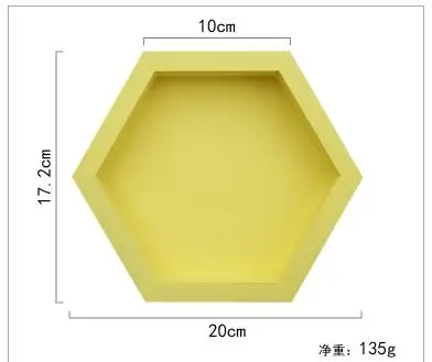 yellow color Геометрический деревянные настольные Поднос кухонный/Конфеты/закуски/фрукты/лоток для хранения подносы для хранения косметики для дома украшения MTP02 - Цвет: yellow color