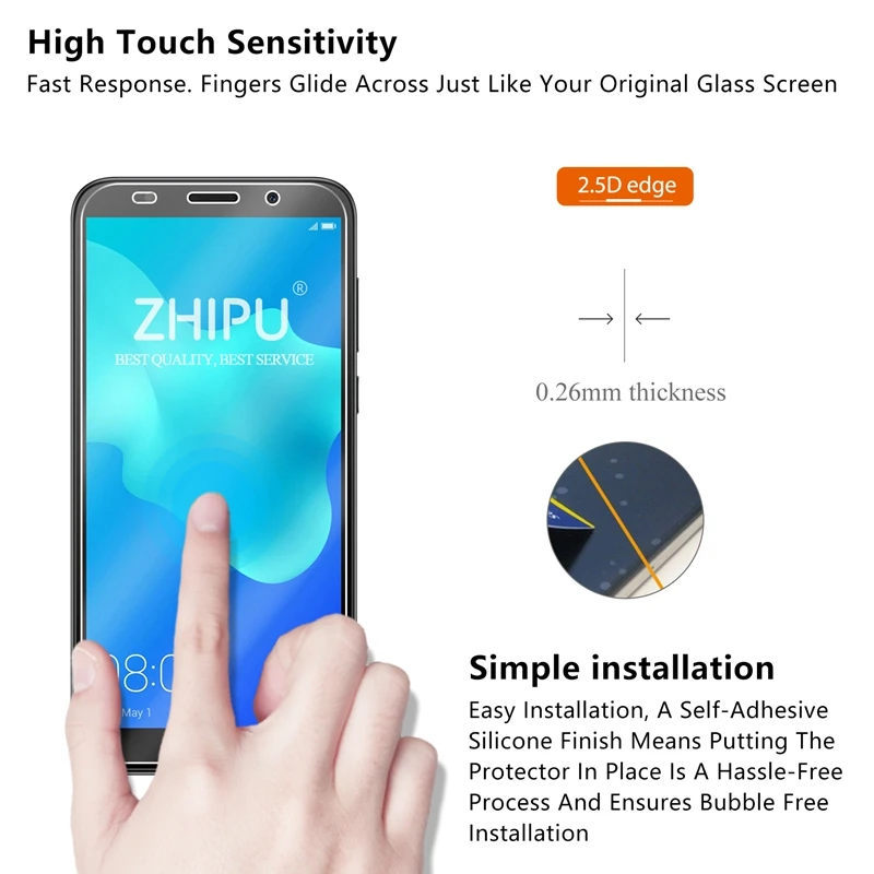 Закаленное стекло для Huawei Y5 lite 2018 Защитное экрана 2.5D 9H закаленное защитная пленка