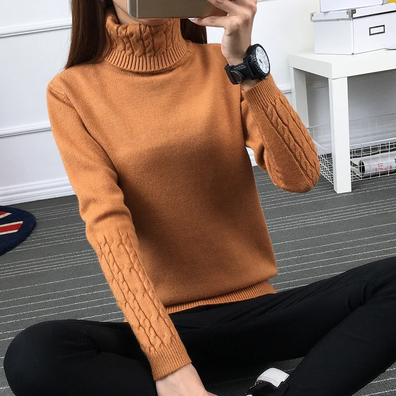Свитер женский зимний с высоким воротом 2021 | Женская одежда