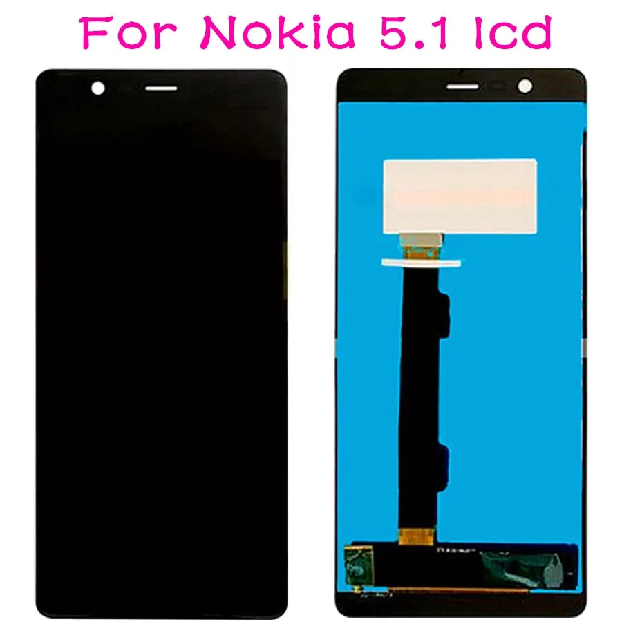 For Nokia 5.1 Для Nokia 5,1 ЖК-дисплей сенсорный экран для Nokia 5,1 Plus ЖК 5X5 Замена экрана TA 1024 1027 1044 1053 1008 1030 1109 - Цвет: For Nokia 5.1