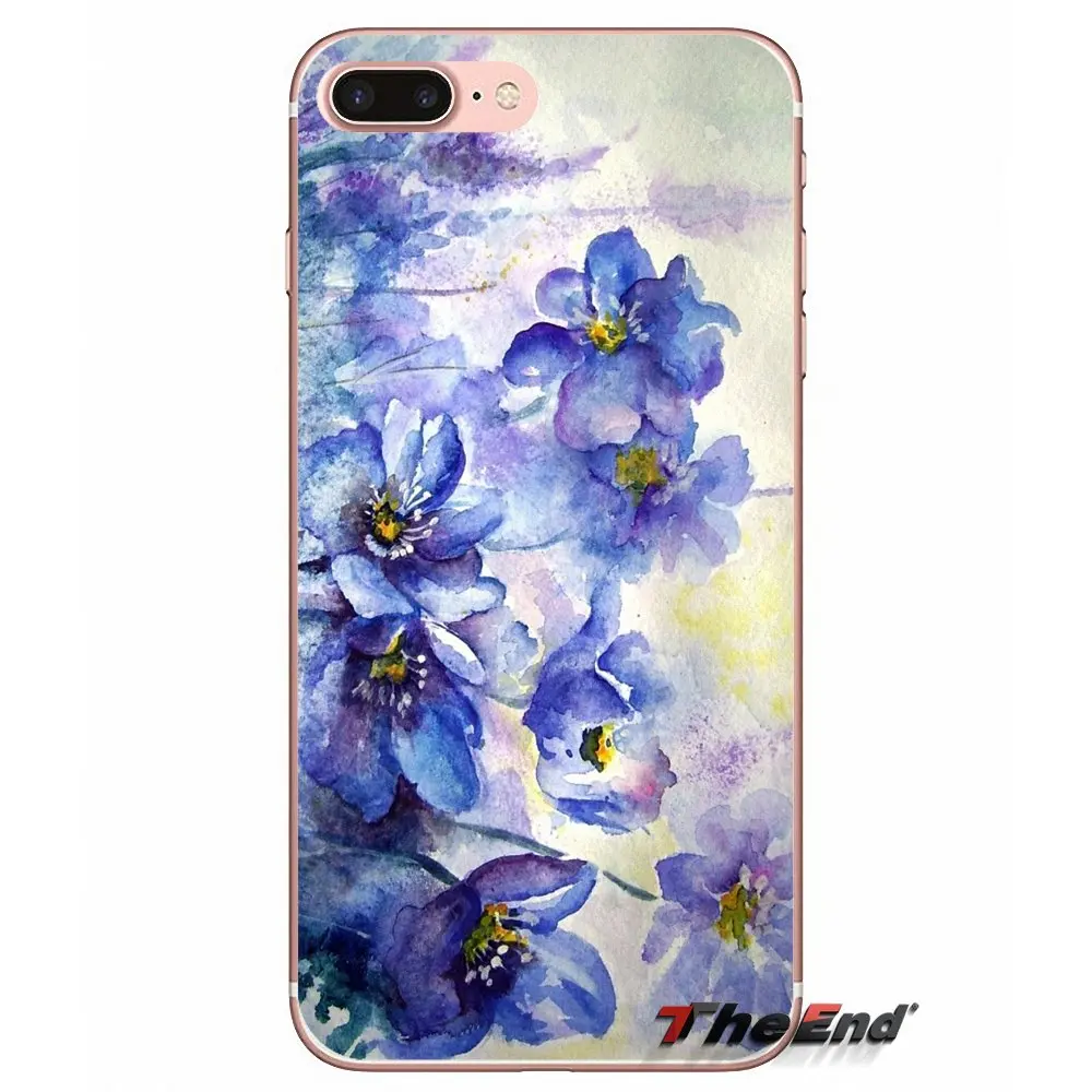 Силиконовый чехол для Xiaomi Redmi 4 3 3S Pro Mi3 Mi4 Mi4i Mi4C Mi5 Mi5S Mi Max Note 2 Flower WaterColor Painting|silicone