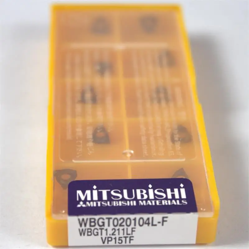 WBGT020104L-F VP15TF 10 шт./лот токарный станок с ЧПУ инструмент Mitsubishi из твердого сплава