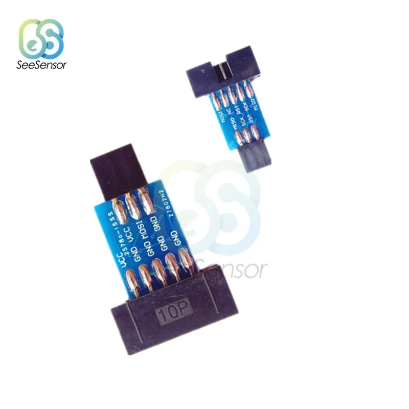 Преобразователь 10 контактов в 6 для стандартной платы адаптера ATMEL STK500 AVRISP USBASP ISP