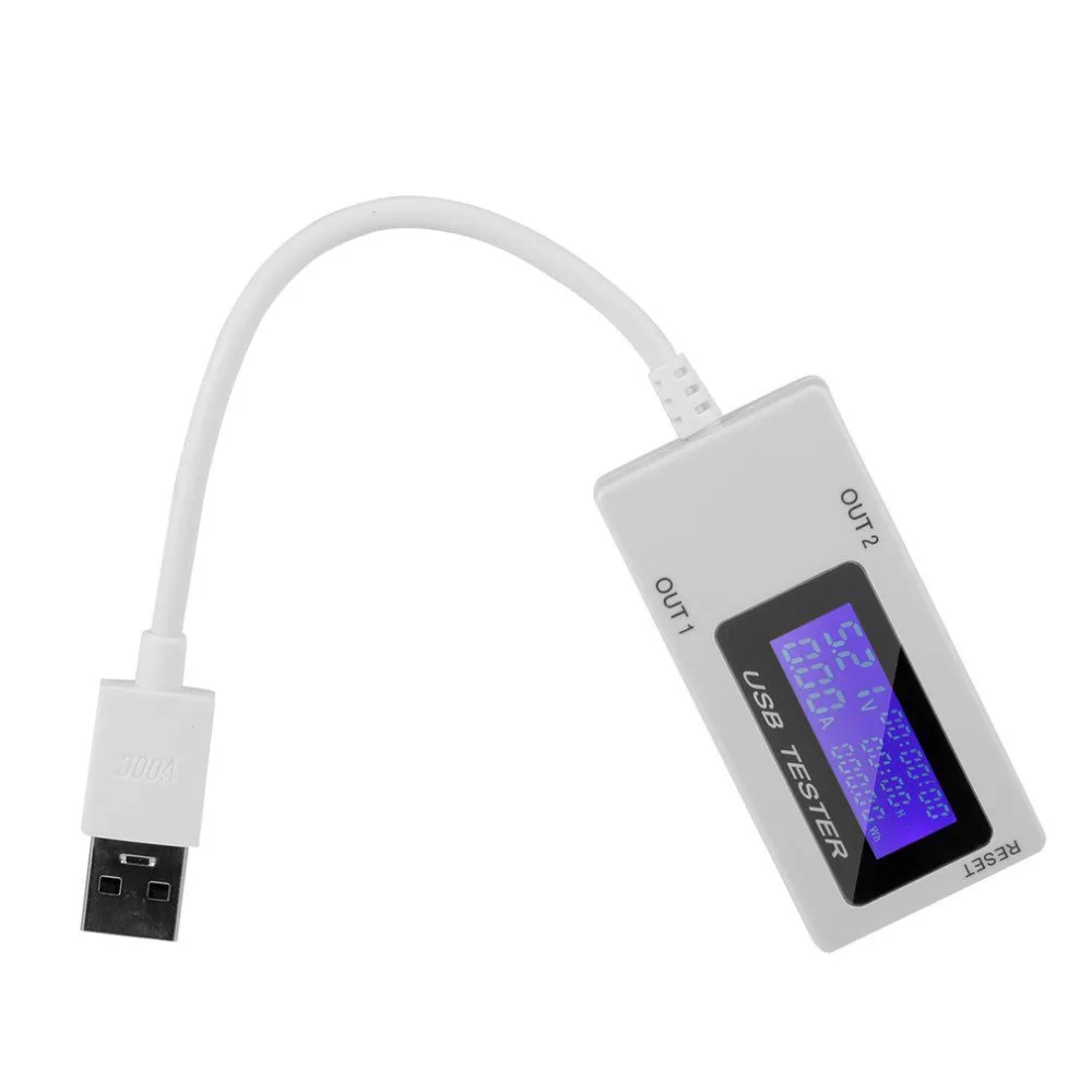 Миниатюрный тестер напряжения тока с двумя USB-портами USB амперметр зарядки