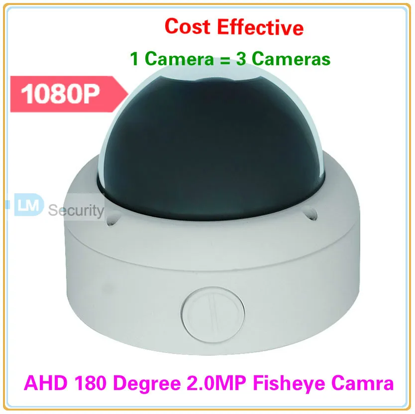 Фото 1920*1080P 180 градусов 2 0 МП комнатная Антивандальная купольная камера HD AHD рыбий глаз