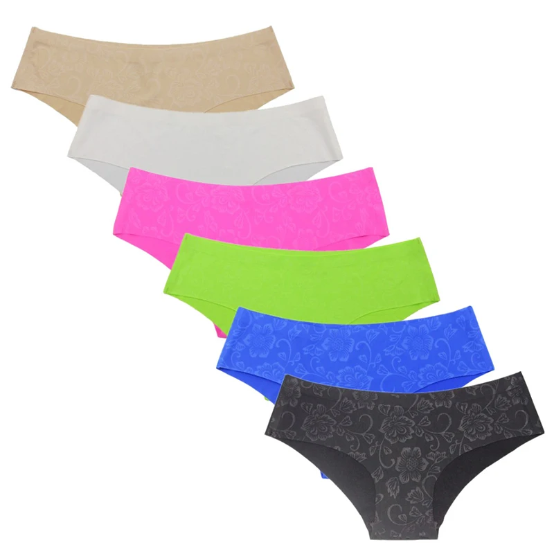 Женские сексуальные бесшовные трусики с цветочным принтом сексуальное нижнее