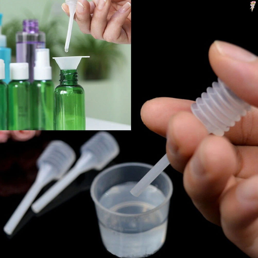 

10 Pcs/lot 64mm Mini Liquid Oil Dropper Lab Supply Essential Empty Container Mini Plastic For Perfume Diffuser Bottle
