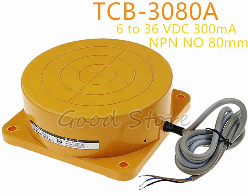 TCB 3080A DC6 36V 300 мА NPN 3 провода без индуктивного датчика расстояния обнаружения 80 мм